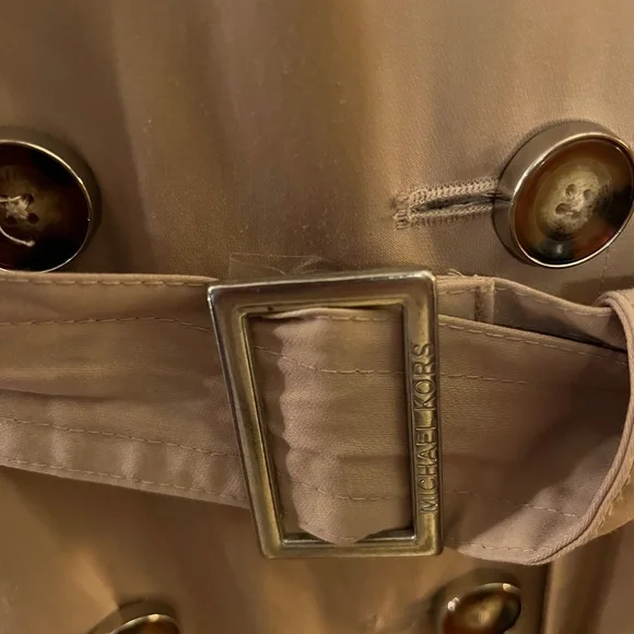 Michael Kors Beigh Trench Coat W/ Detachable Lining & Hood Mid-Length--Size S - Picture 2 of 9